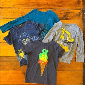 4T Carter's Diggers/Dino Shirts for Kids